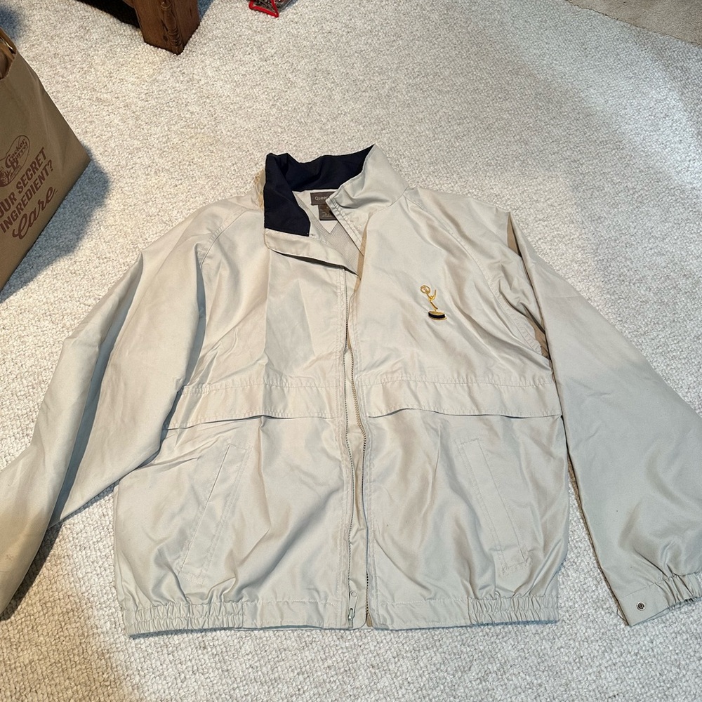 Men's Beige Jacket with Emmy Awards Embroidered Logo